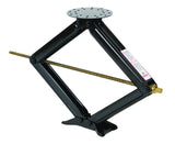 Stabilize RV Frame Man Rnd Support Plate 5K Wt Cap Scissor Type Black Set Of 2 - Husky Towing 88124